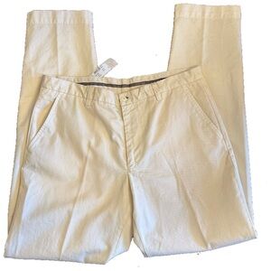 Mason's Chinos Casual Pants Size 54 38 Ivory Color Cotton Breax Model NEW
